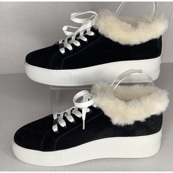 J /Slides Women's 10 Black suede Athletic shoes  - New - Picture 1 of 6